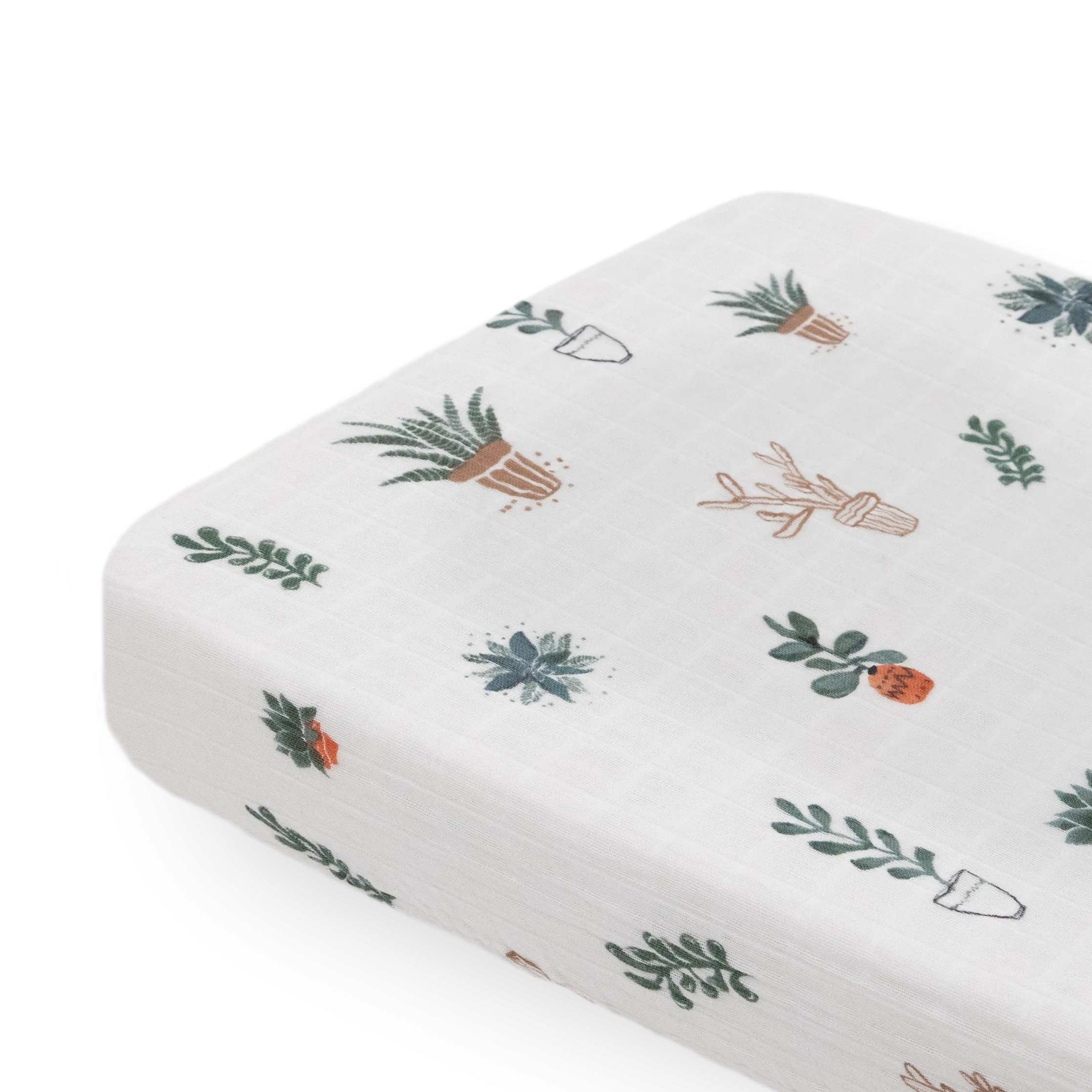 Cotton Muslin Changing Pad Cover - Prickle Pots