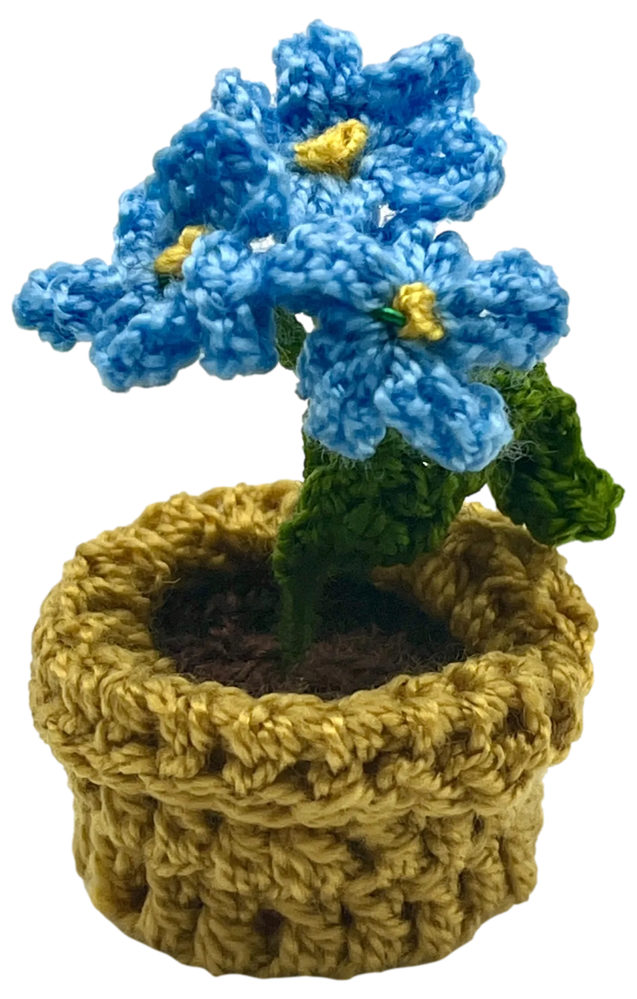 Crocheted Mini Flower Pots