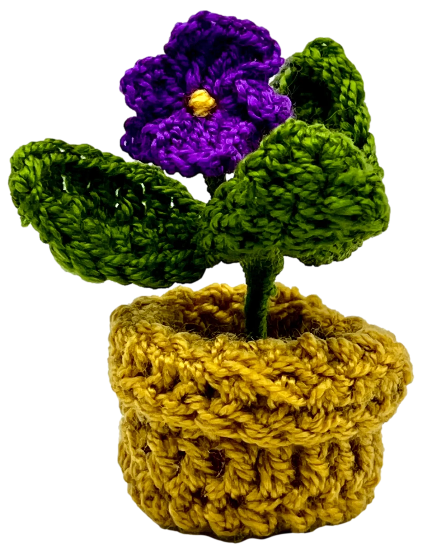 Crocheted Mini Flower Pots