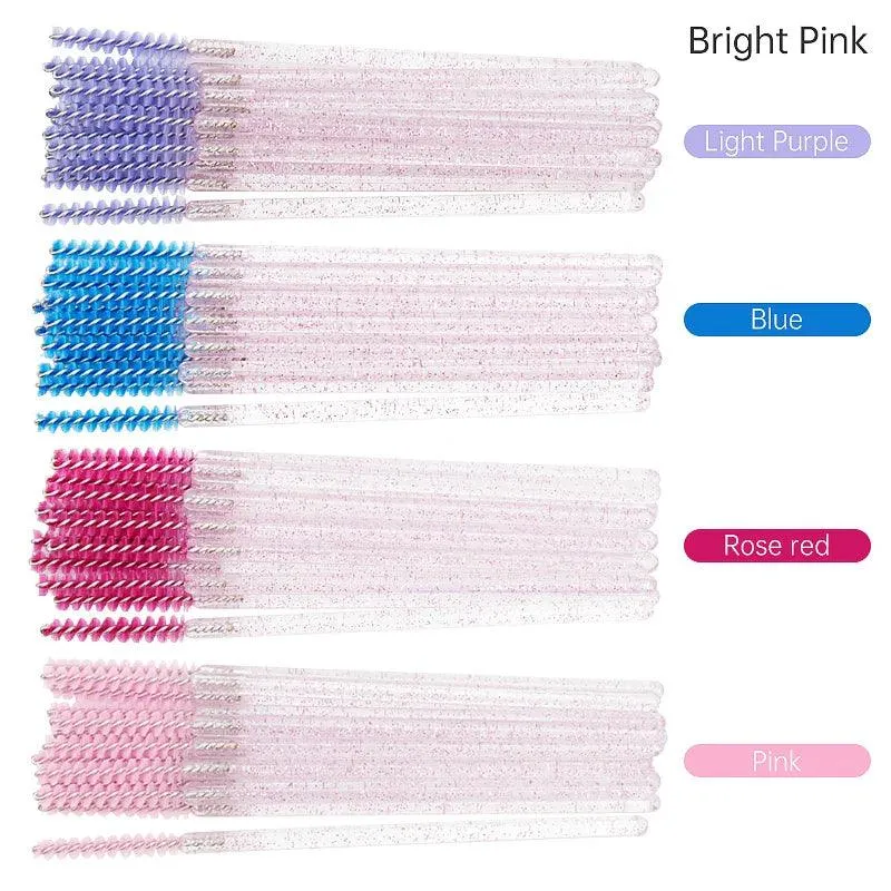 Crystal Diamond Makeup Brush Set: High-Quality Disposable Brushes