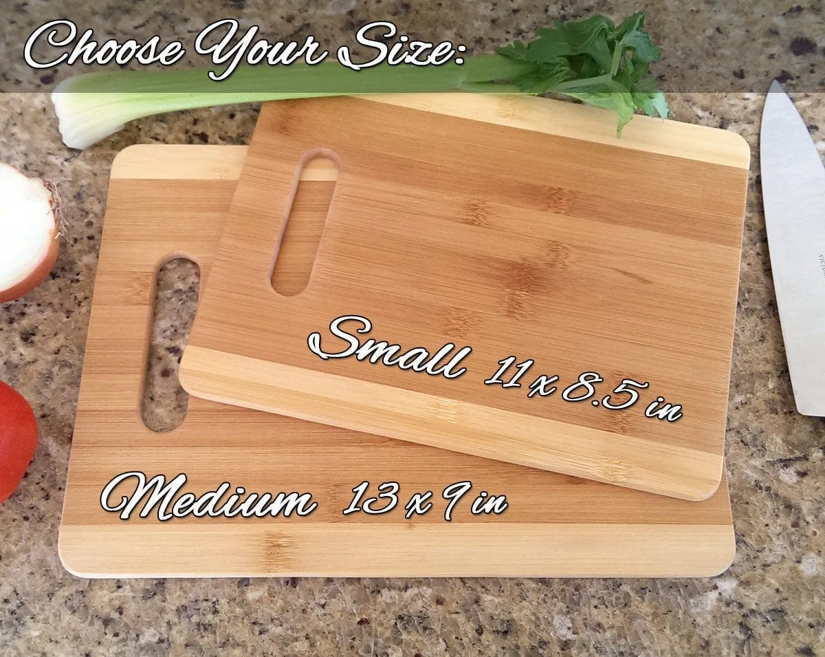 Custom Newly Engaged Gift We Got Married Housewarming Party Decoration Personalize Kitchen Cutting Board Sister Gift Idea for House Decor