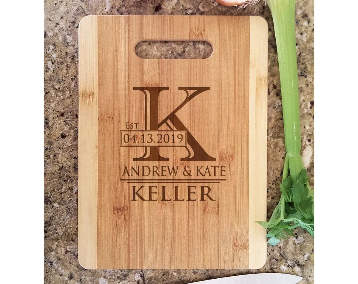 Custom Newly Engaged Gift We Got Married Housewarming Party Decoration Personalize Kitchen Cutting Board Sister Gift Idea for House Decor