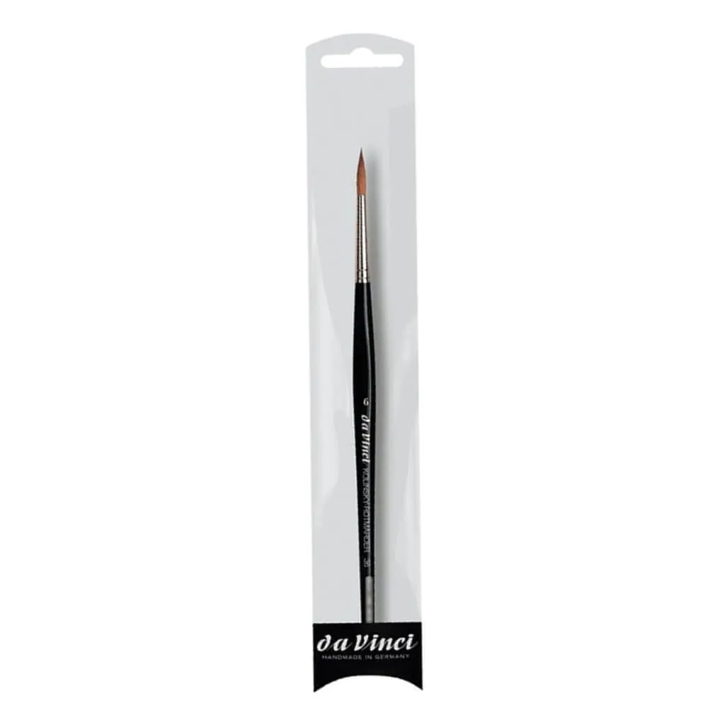 Da Vinci Ussuri Red Sable Series 36 Watercolor Brush Round Size 6