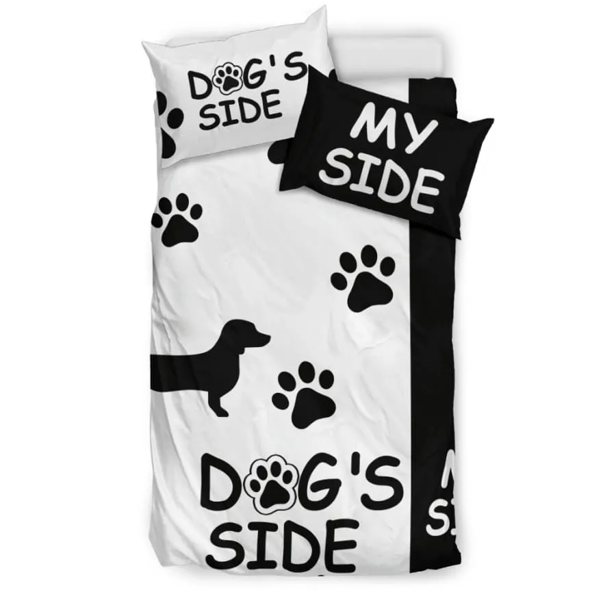 Dachshund Dog's Side My Side Bedding Set