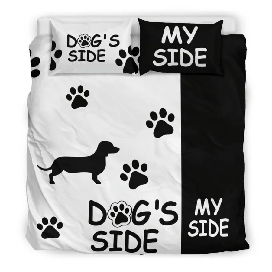 Dachshund Dog's Side My Side Bedding Set