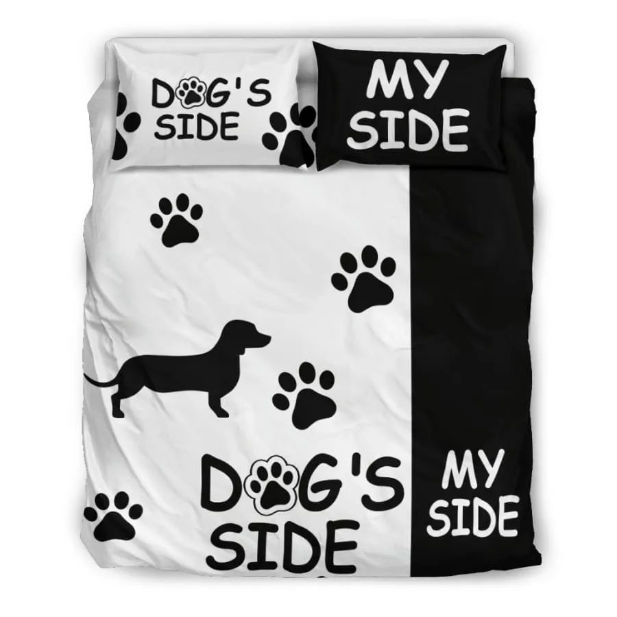 Dachshund Dog's Side My Side Bedding Set