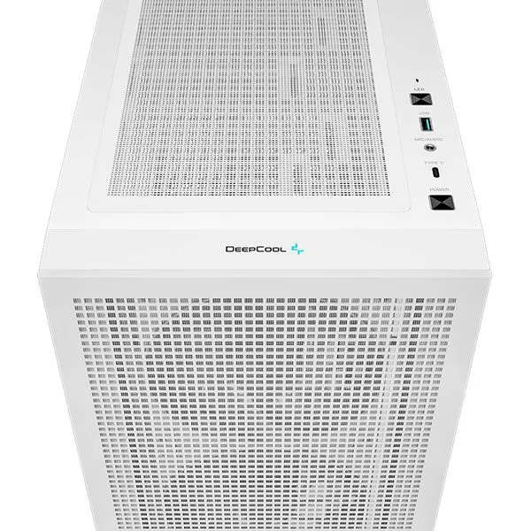 DeepCool | CH560 | Digital ATX Mesh Front Mid-Tower With Built-in Dual Status Digital Display - White