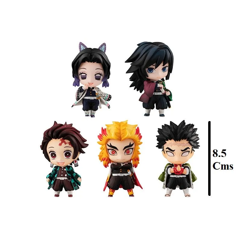 Demon Slayer Mascot set of 5 Chibi Set A | 8.5 CM Figure |