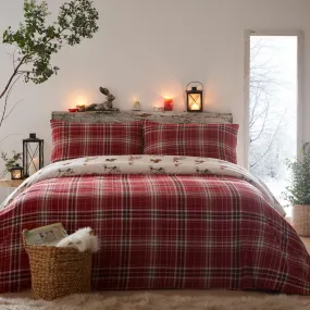 Derwent Check Duvet Cover Set by Dreams & Drapes Lodge in Natural