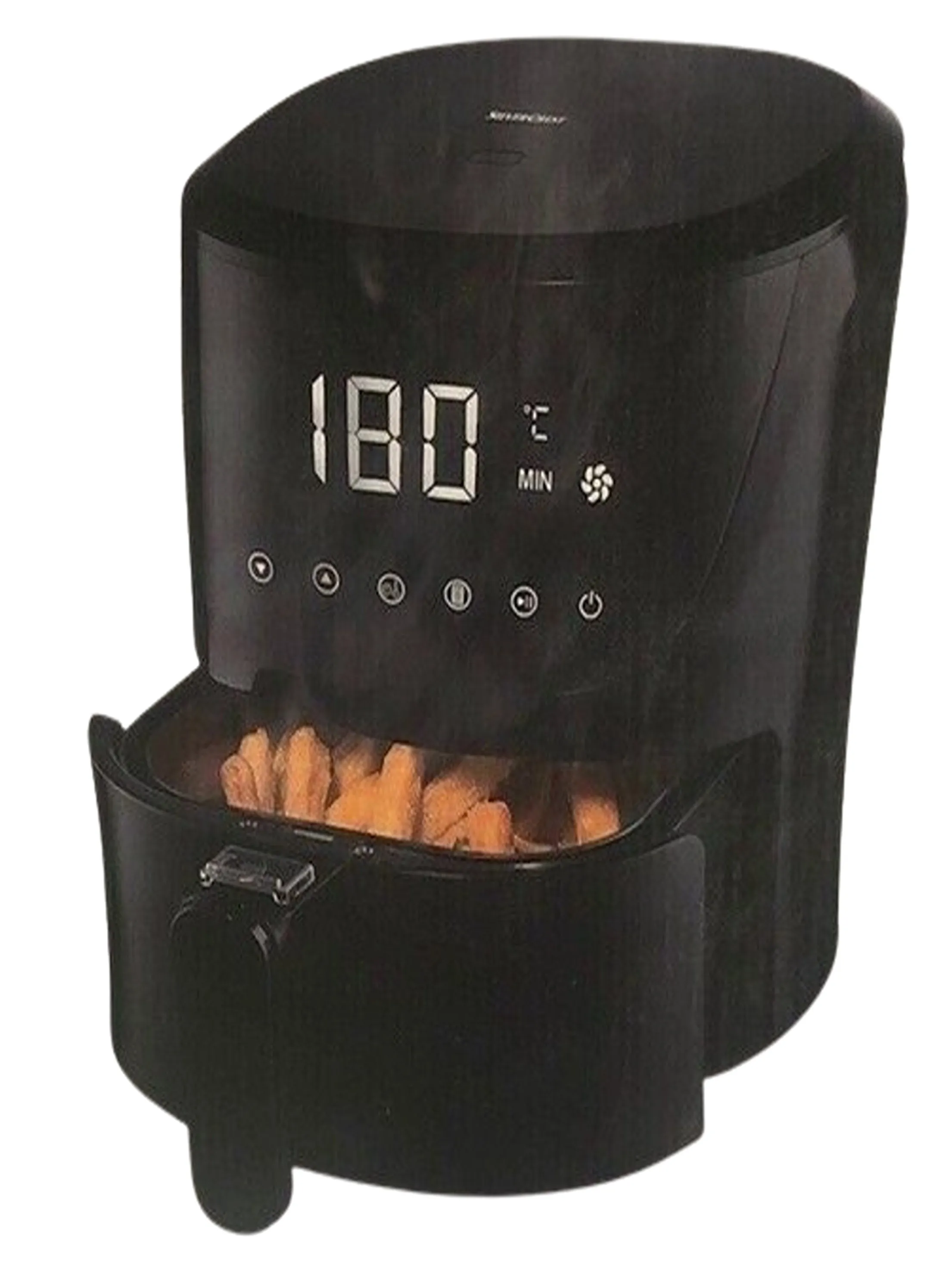 Digital Air Fryer Black, 2.2L, 1400W Touch Sensor Panel