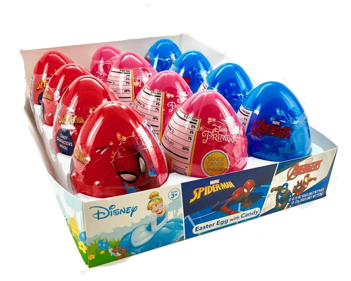 Disney and Marvel Candy Filled Easter Eggs