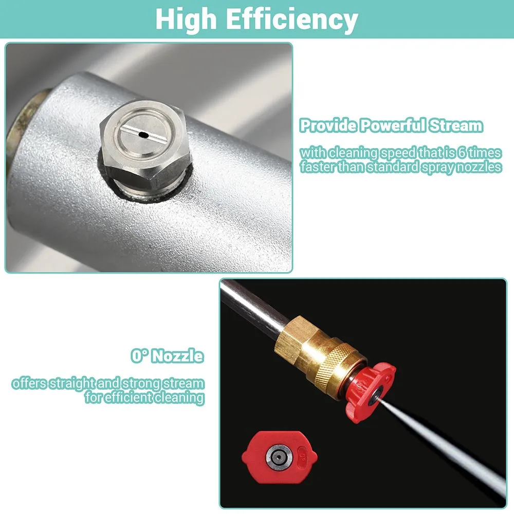 DIY 16.5in Surface Cleaner Pressure Washer Attachment 4000PSI 3.7GPM