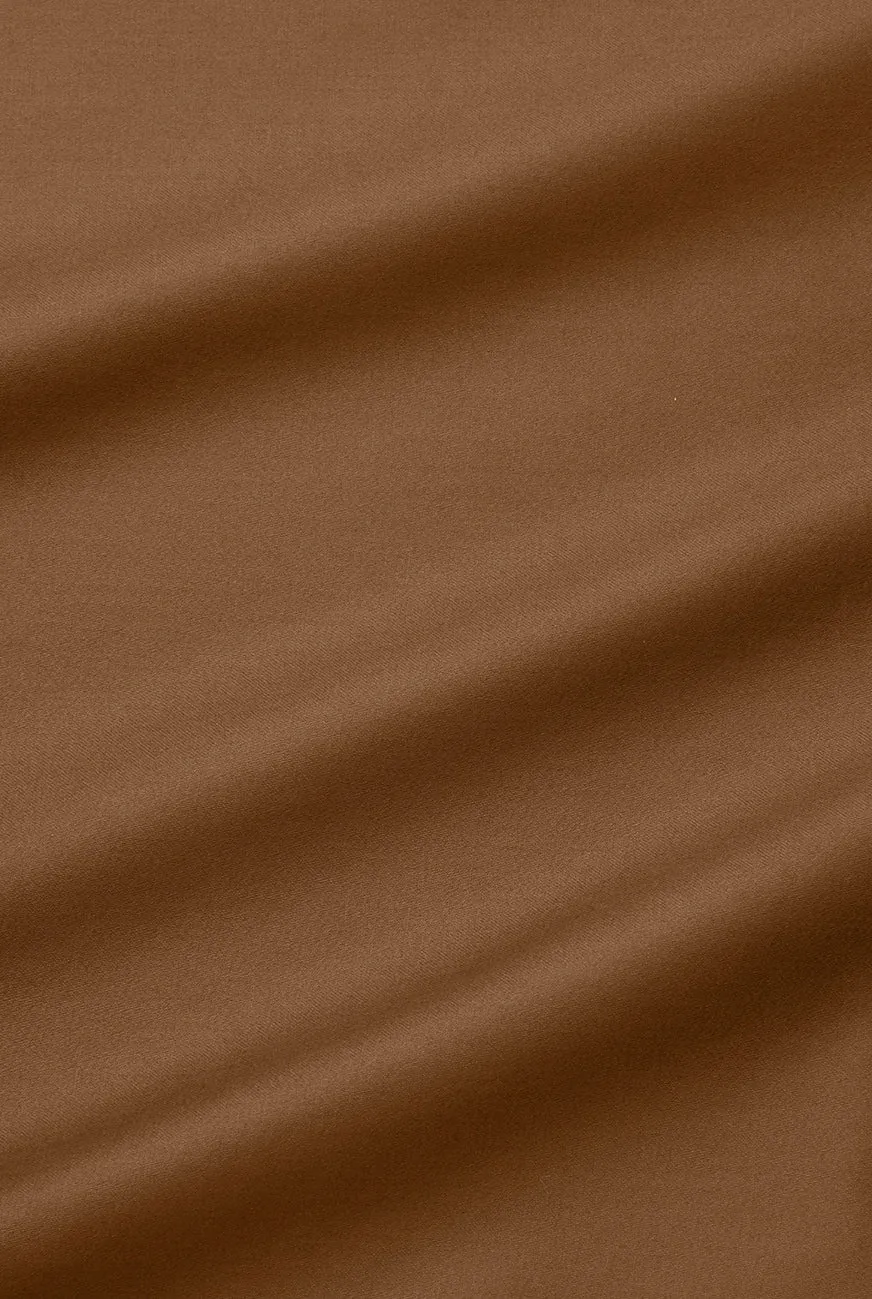 Egyptian Cotton Sateen Bedding in Bronze Color