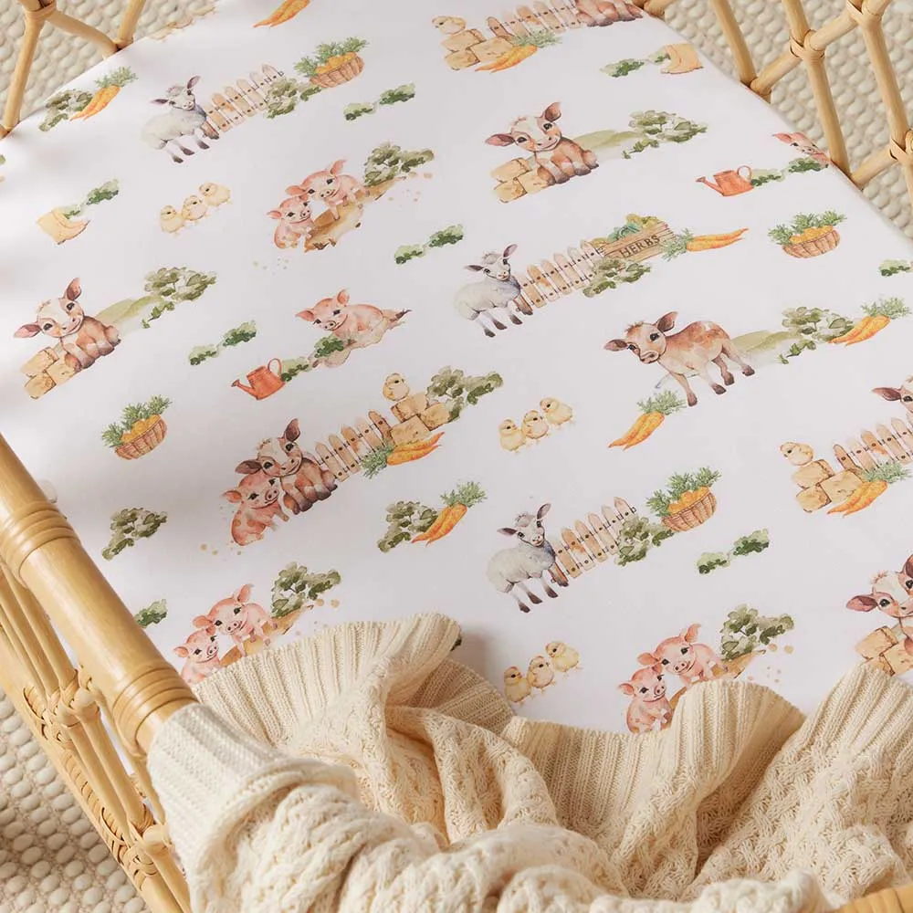 Farm | Bassinet Sheet / Change Pad Cover