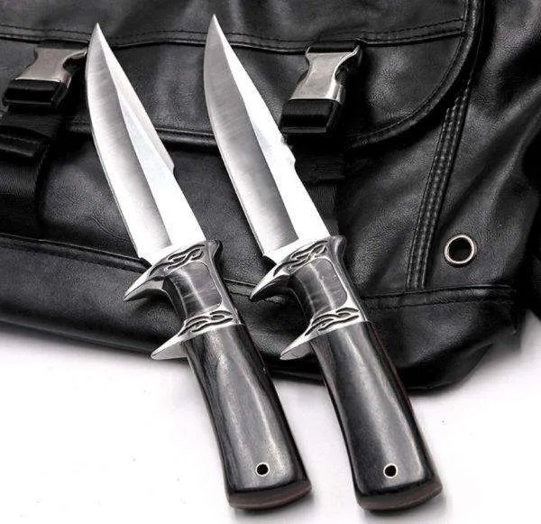 Fixed Blade Viking Knife Hunting Survival Stainless Steel Sheath