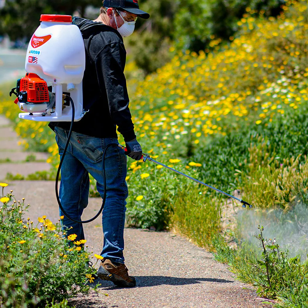 Fogger Gun with 5 Gallon Gas Backpack Sprayer 450 PSI Pump Garden Mister Mosquito Insecticide