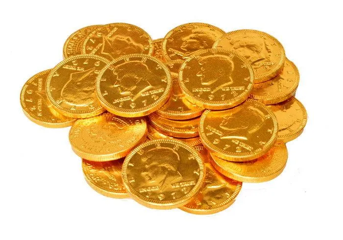 Fort Knox Chocolate Gold Coins Jar