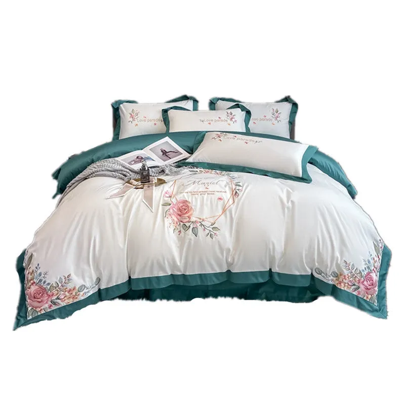 Four-piece Cotton Bedding Embroidery Kit