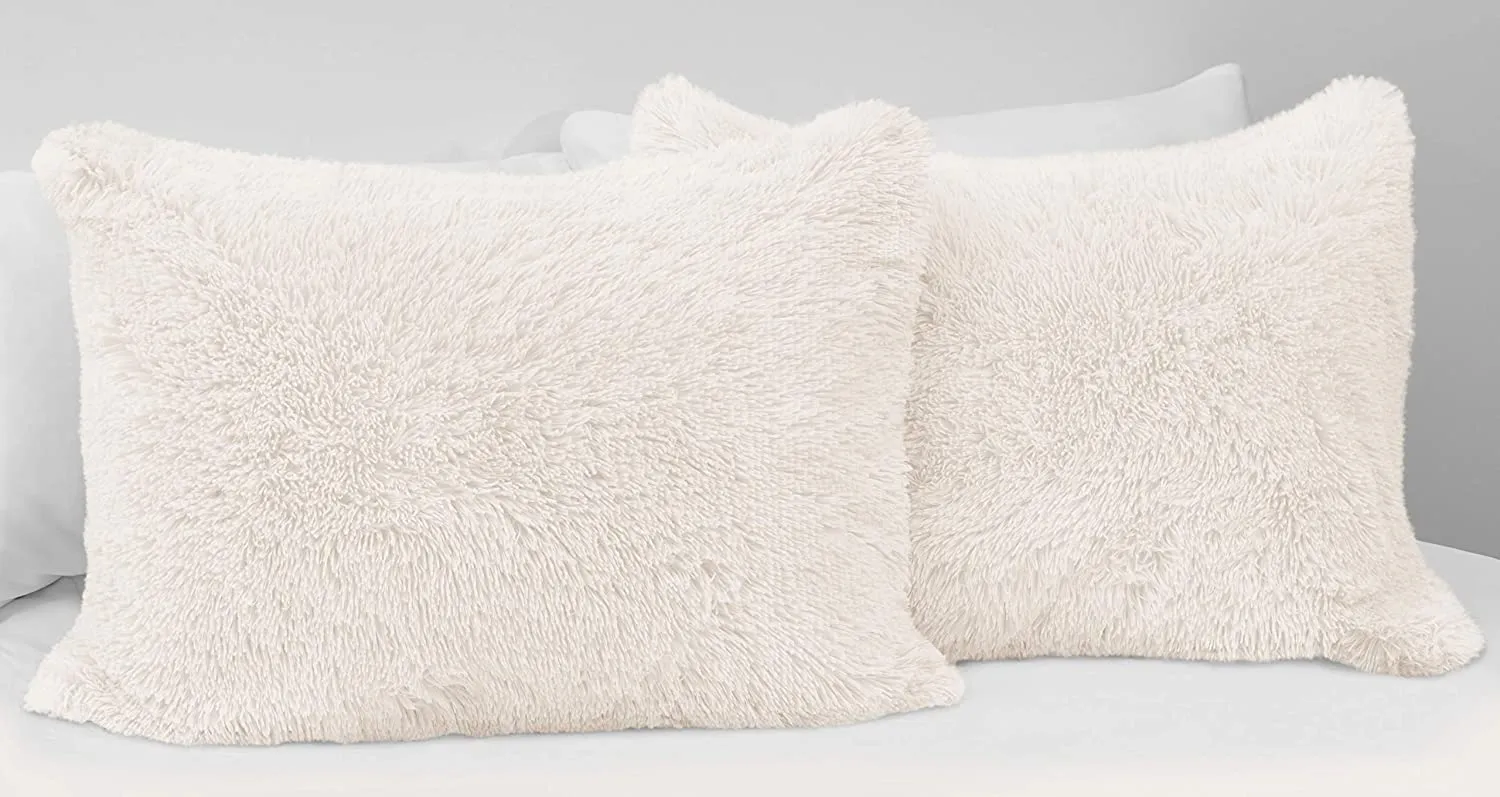 Fuzzy Plush Duvet Comforter Cover and Sham 3 pc.