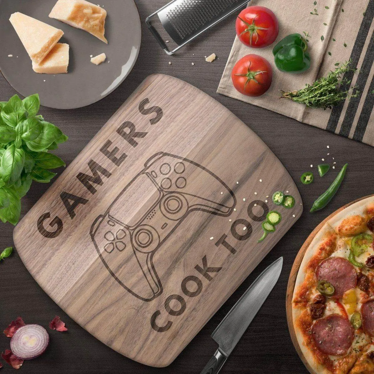 Gamer's Chef cutting board