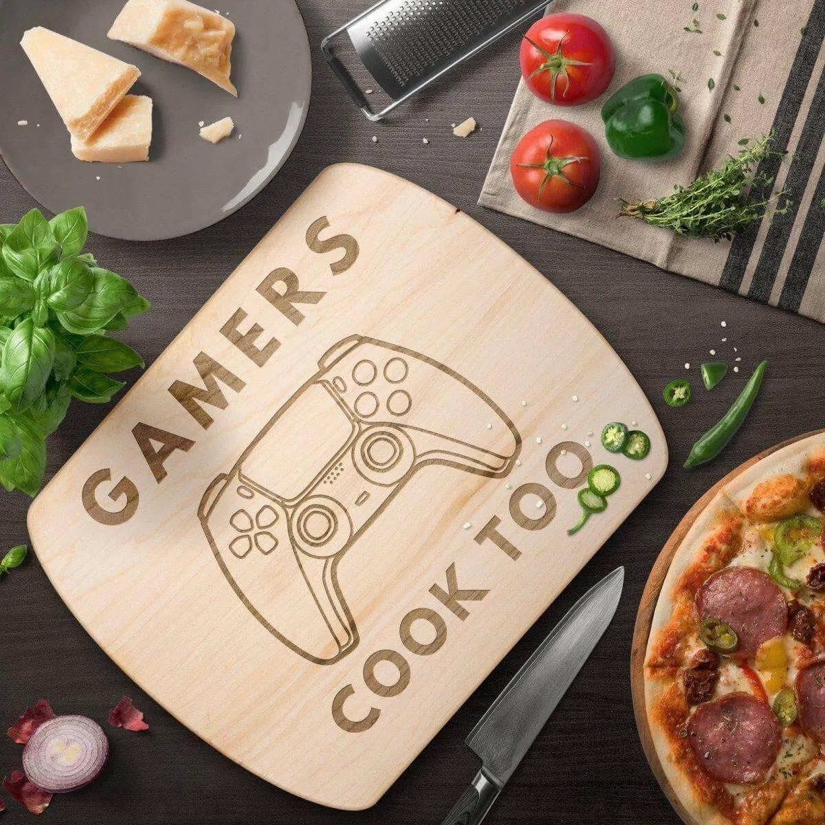 Gamer's Chef cutting board