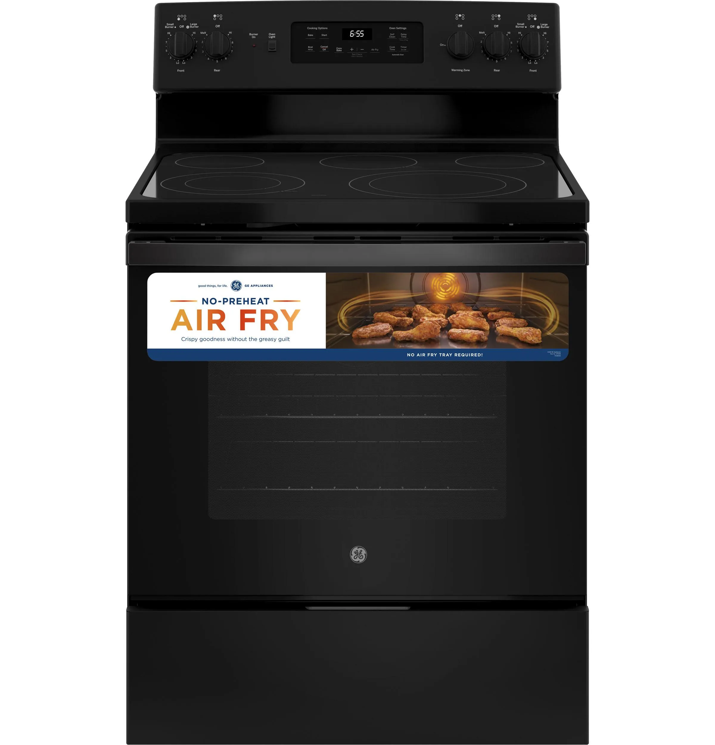 GE® 30" Free-Standing Electric Convection Range