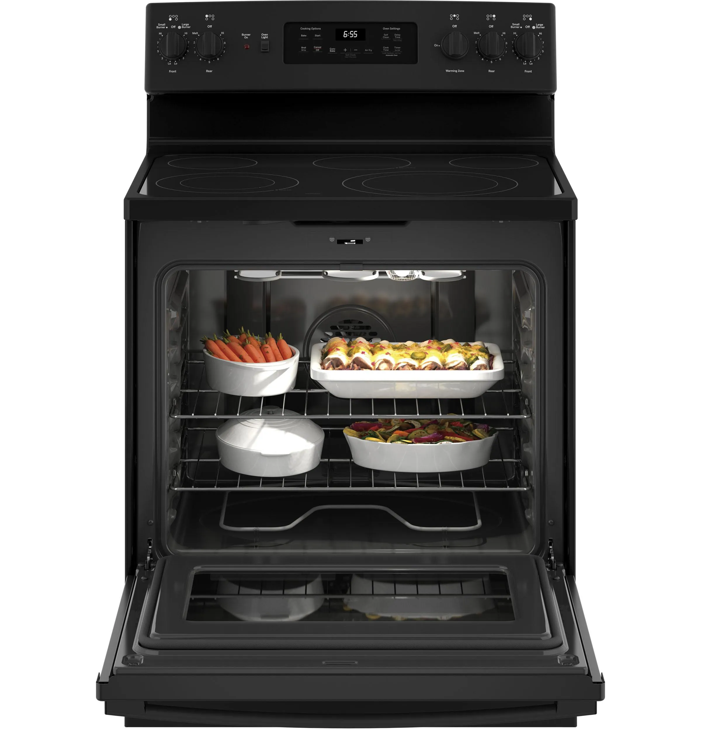 GE® 30" Free-Standing Electric Convection Range