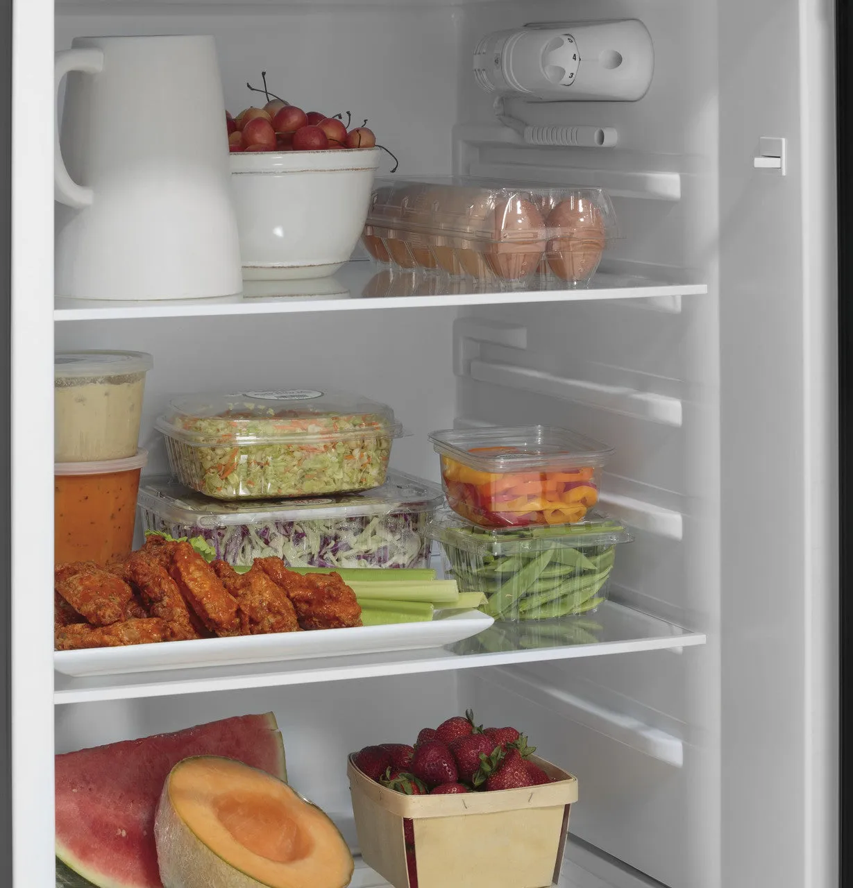 Ge Appliances 9.8 Cu. Ft. 12 Volt DC Power Top-Freezer Refrigerator-Stainless Steel