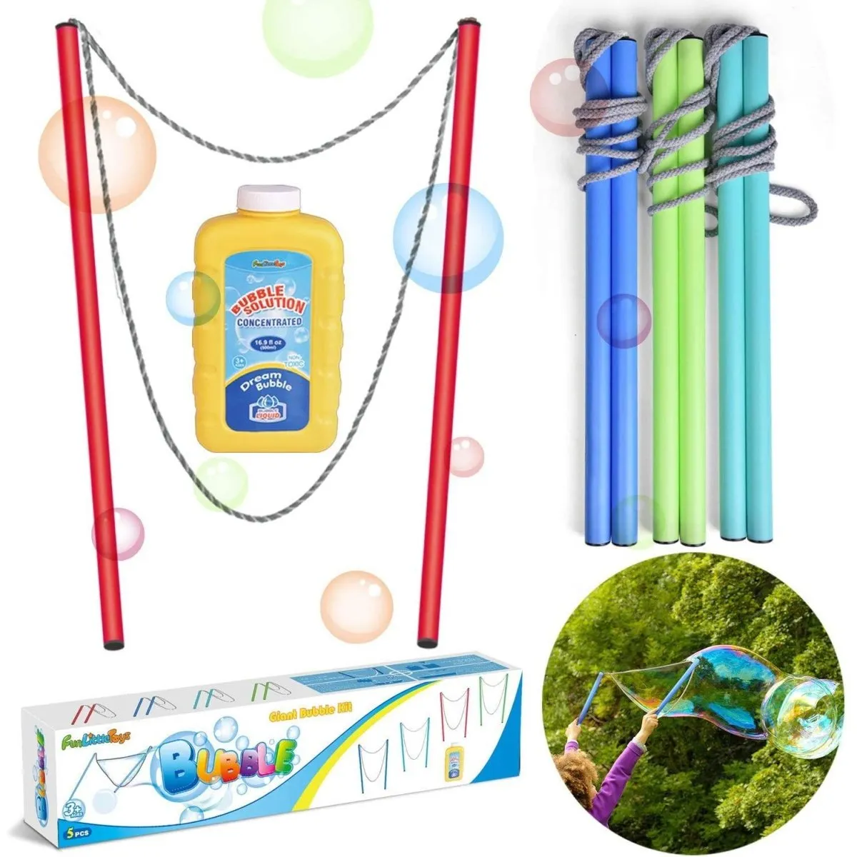 Giant Bubble Wands Kit