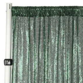 Glitz Sequin Mesh Net 10ft H x 52" W Drape/Backdrop panel - Emerald Green