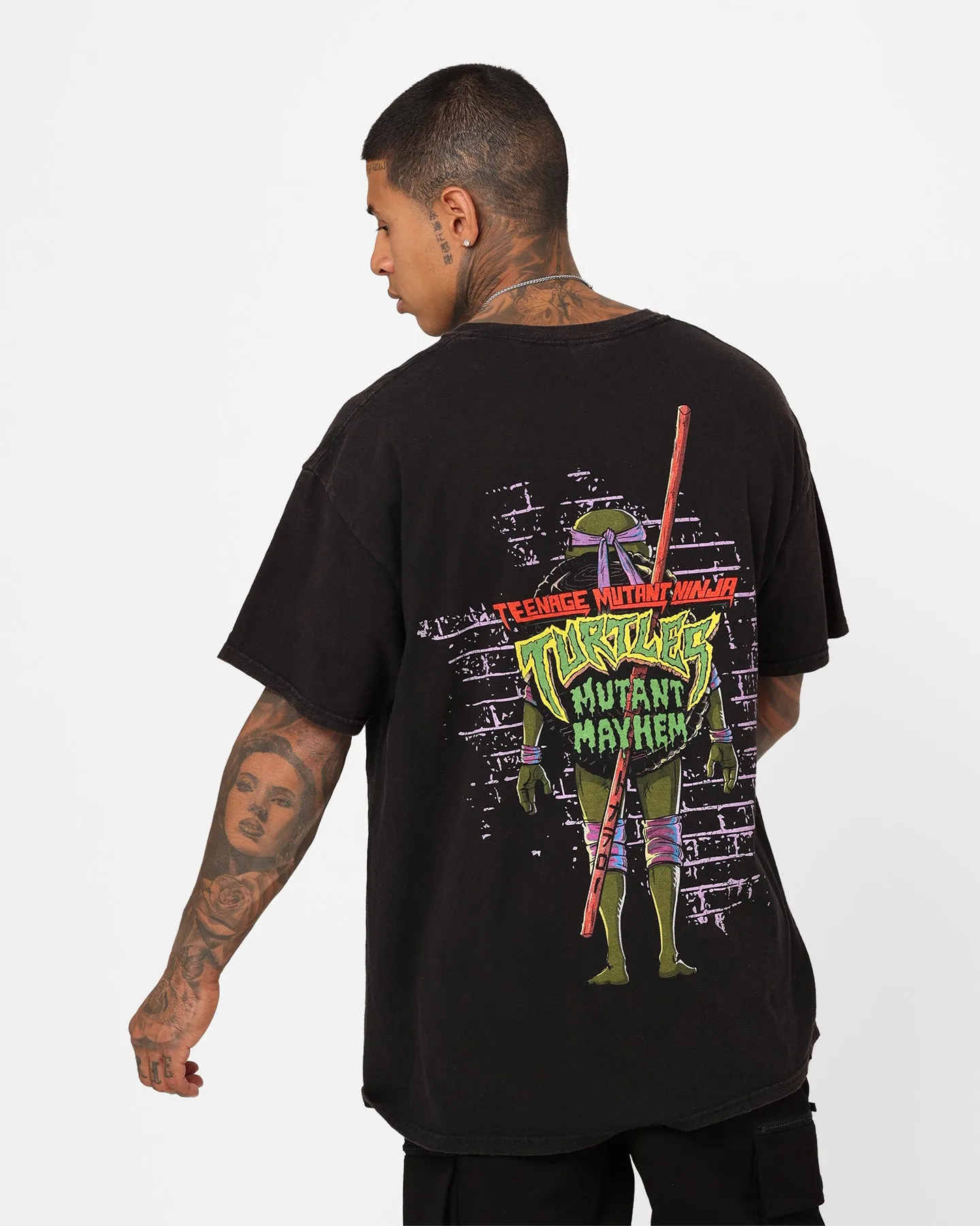 Goat Crew X Teenage Mutant Ninja Turtles Donatello Vintage T-Shirt Vintage Black