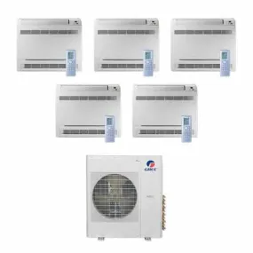 GREE Multi Gen2 Series 42,000 BTU 5-Zone Mini Floor Console 9K 9K 9K 9K 18K Ductless Mini-Split System