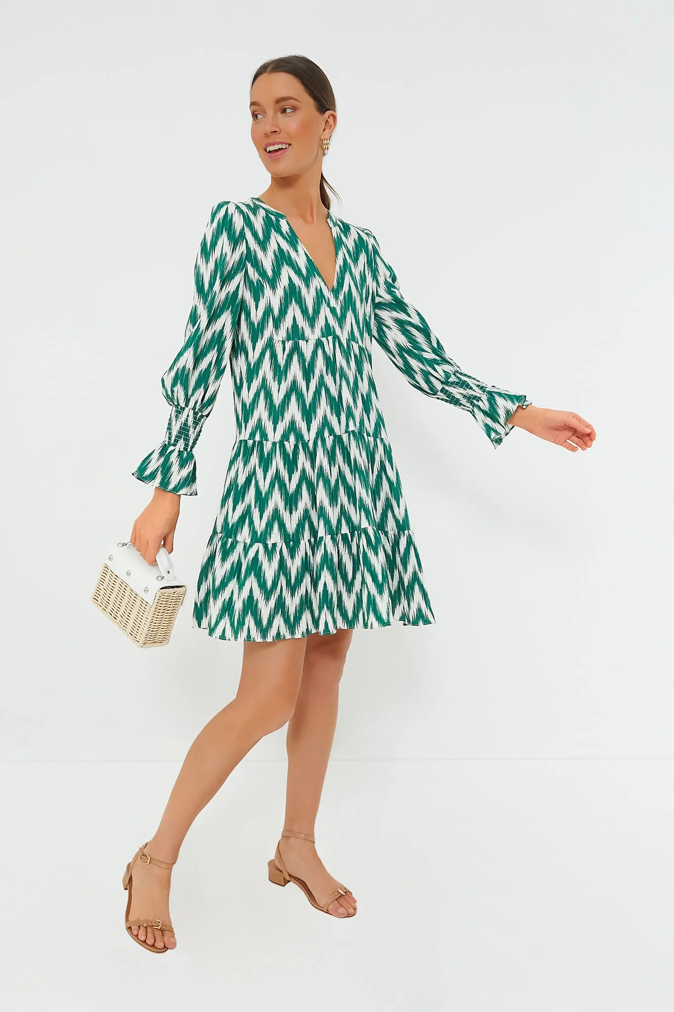 Green Ikat Kenzo Dress