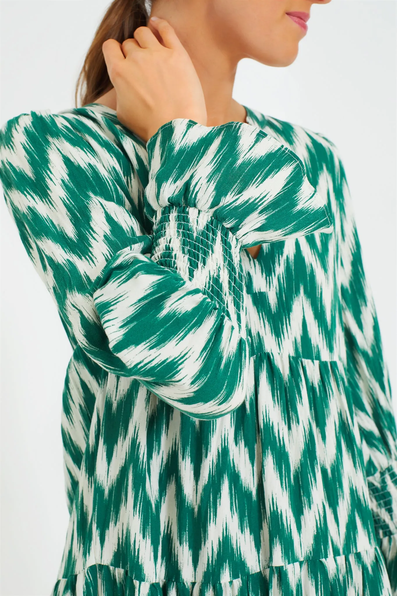 Green Ikat Kenzo Dress