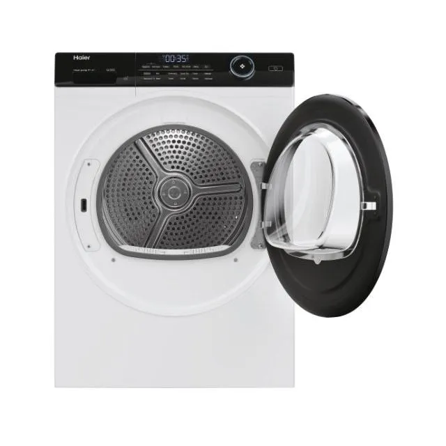 Haier HD90-A3959 9kg Heat Pump Tumble Dryer, White, A    Rated