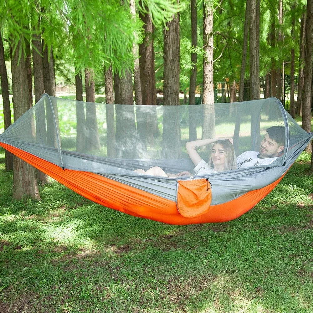 Hammock With Mosquito Net - Portable Travel Hammock Bug Net