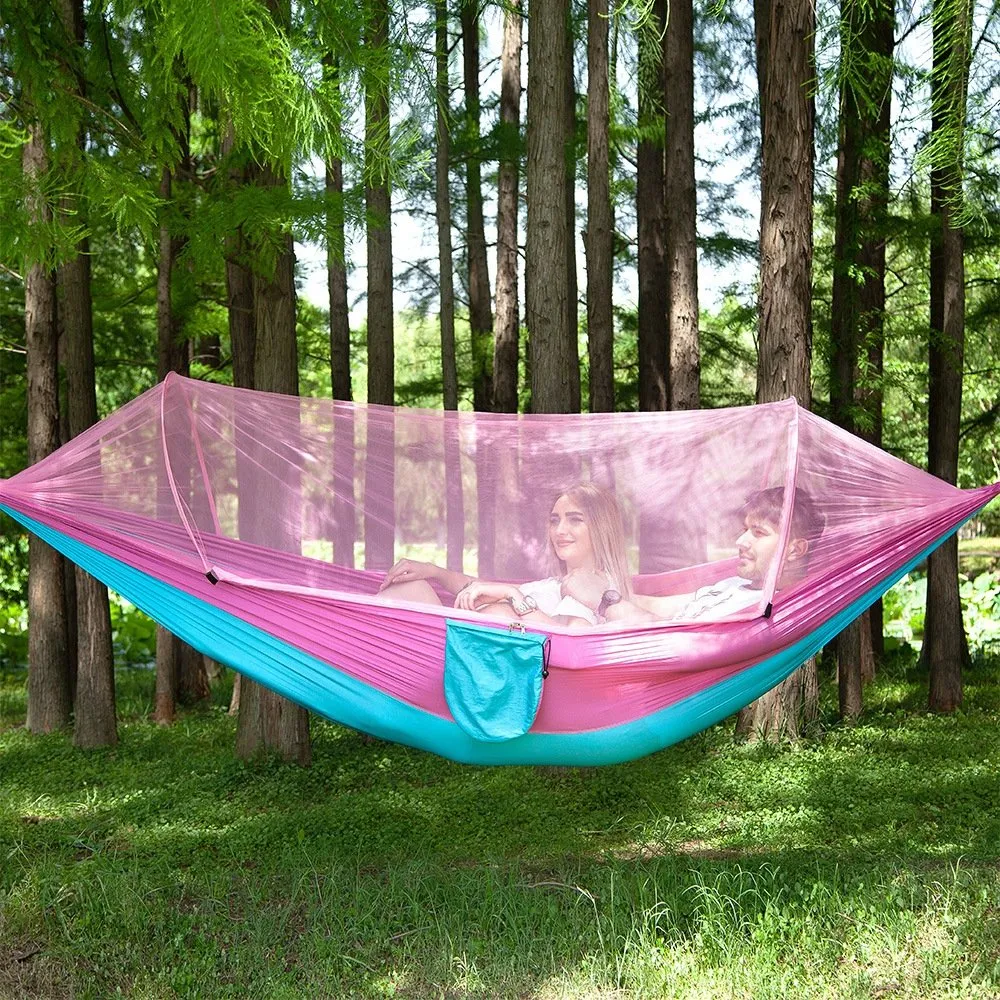 Hammock With Mosquito Net - Portable Travel Hammock Bug Net