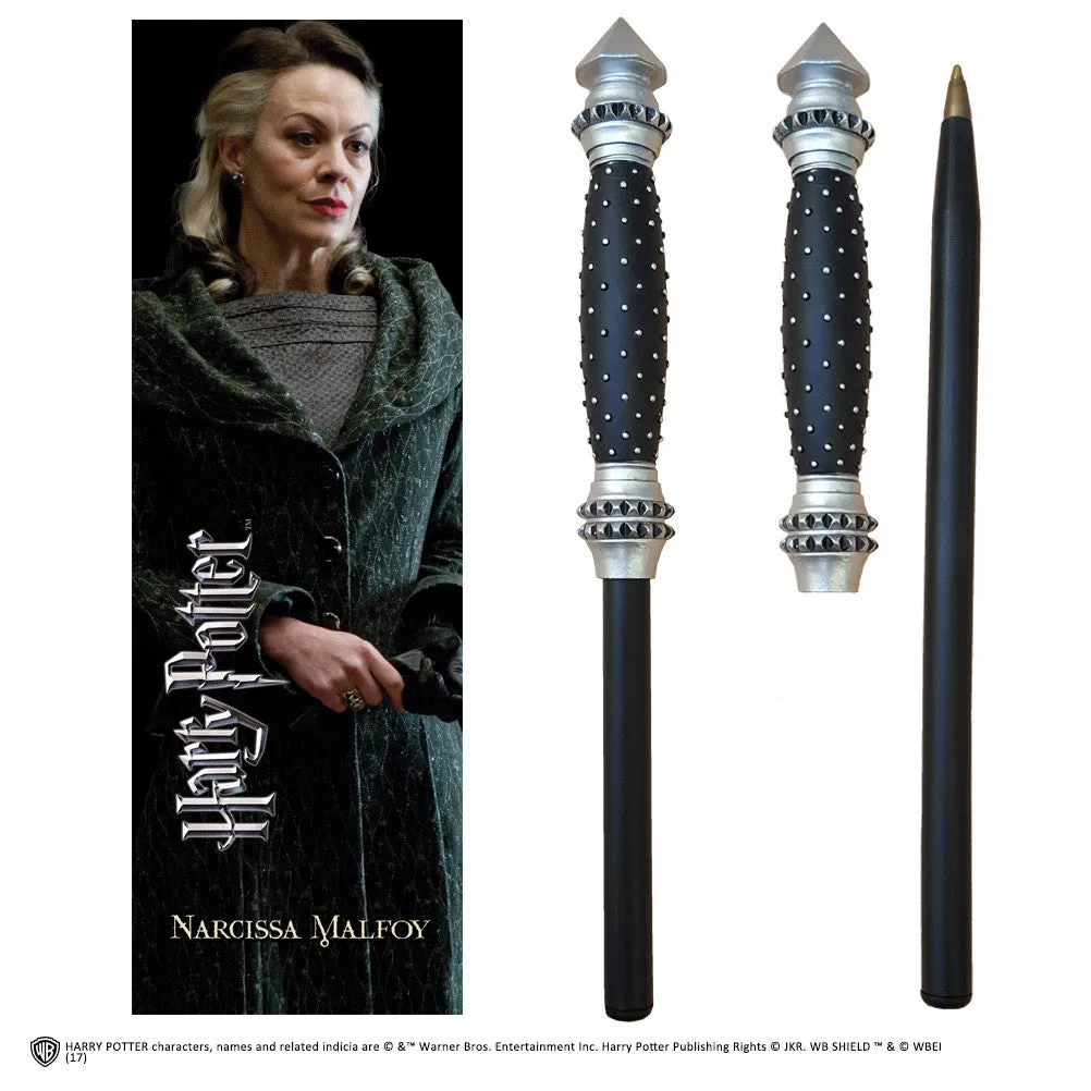 harry potter: narcissa malfoy wand pen and bookmark  replicas  harry  replica