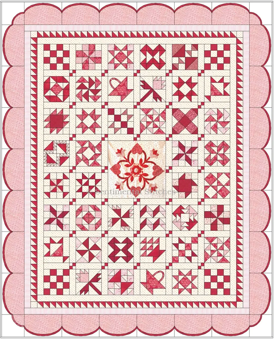 Heartfelt Block of the Week  - Complete Pattern