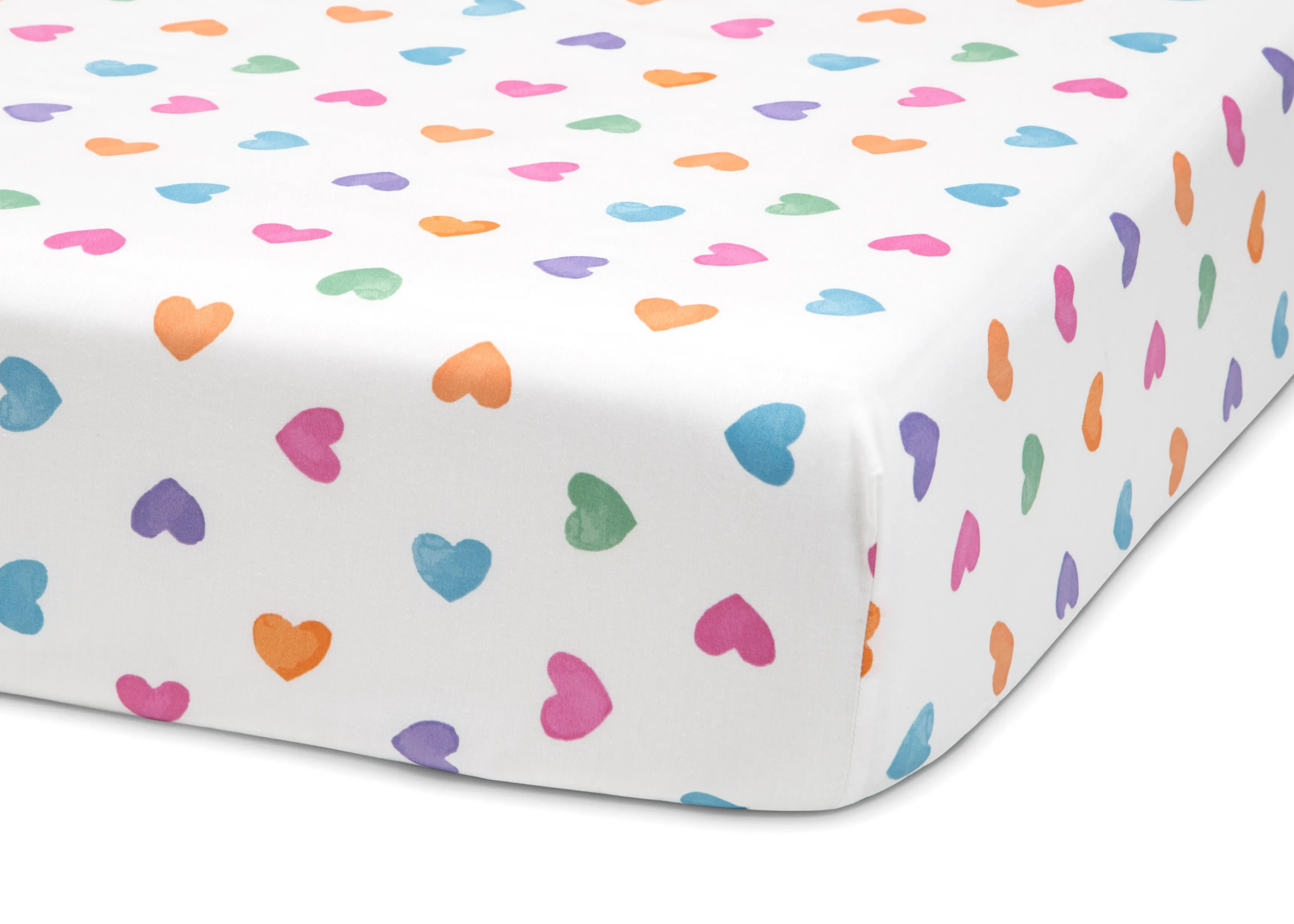 Hearts Printed 3-Piece Twin Sheet Set