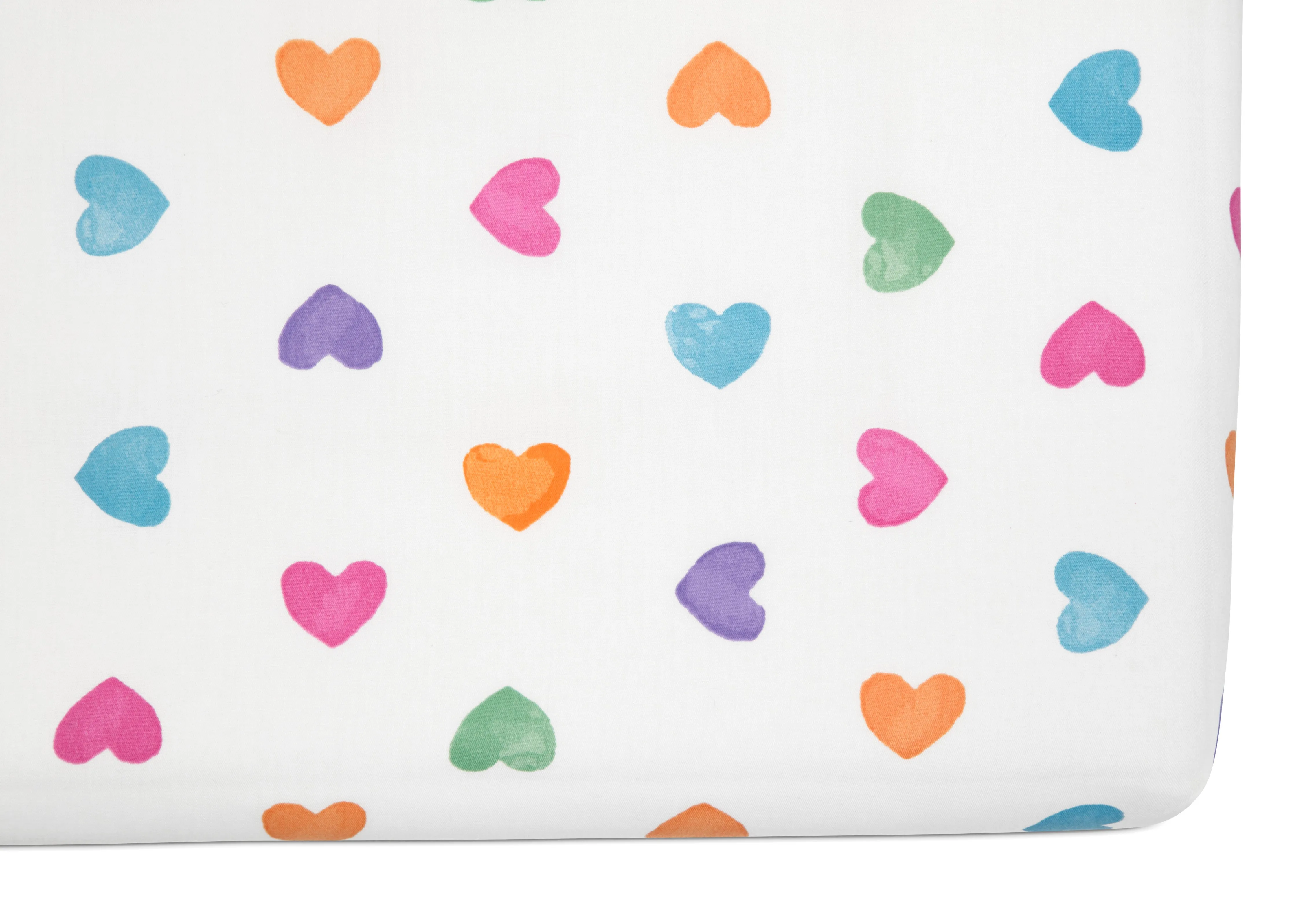 Hearts Printed 3-Piece Twin Sheet Set