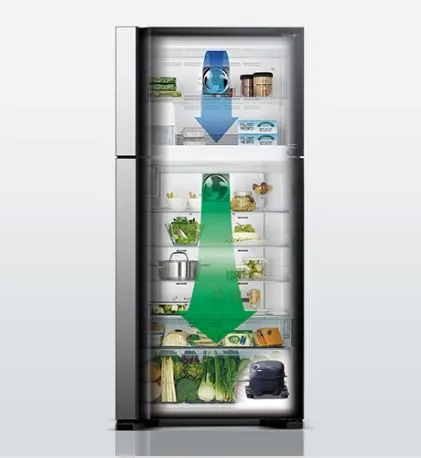 Hitachi R-V560P7MS - BSL / BBK New 2-Door BIG-2 Inverter Refrigerator