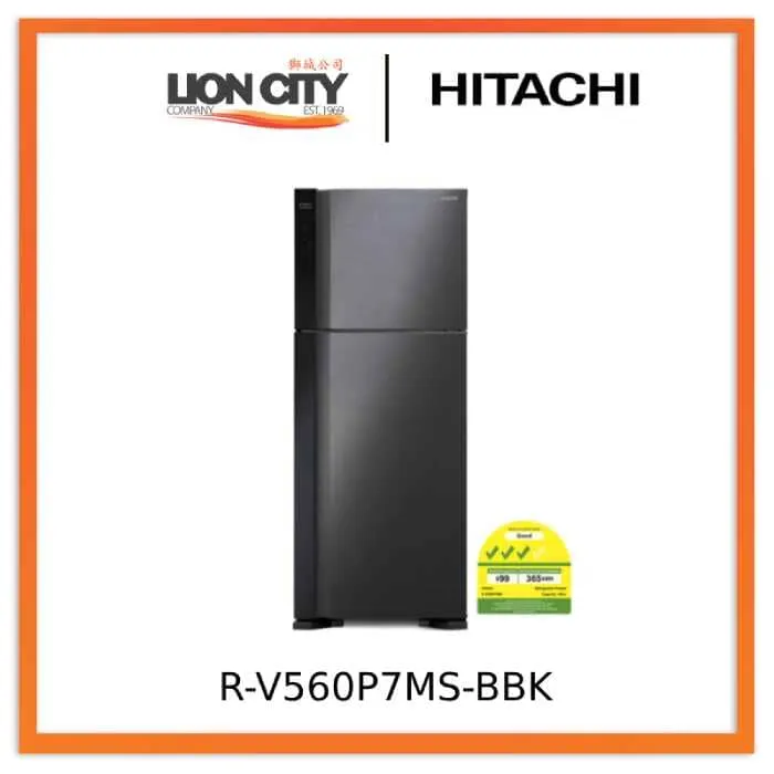 Hitachi R-V560P7MS - BSL / BBK New 2-Door BIG-2 Inverter Refrigerator