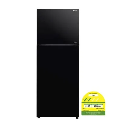 Hitachi R-VGY480PMS0-GBK 390L 2-door Inverter Fridge (2 Ticks)