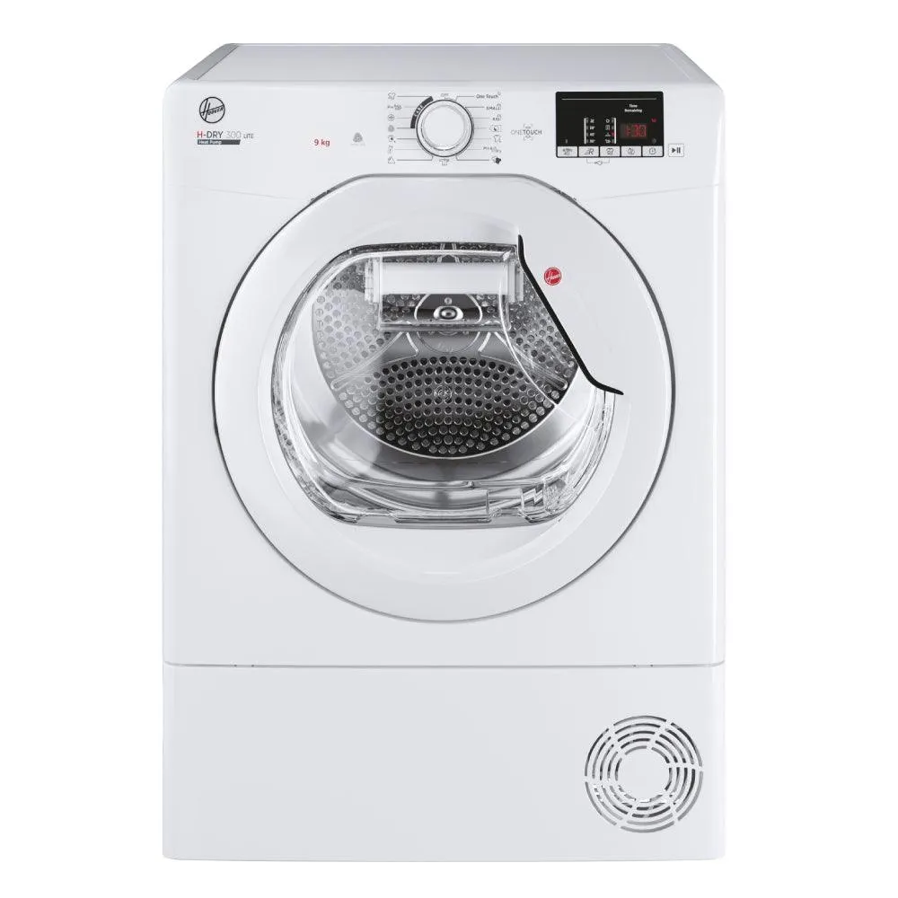 Hoover Dynamic H-Dry 300 9KG Freestanding Heat Pump Tumble Dryer - White | HLEH9A2DE-80