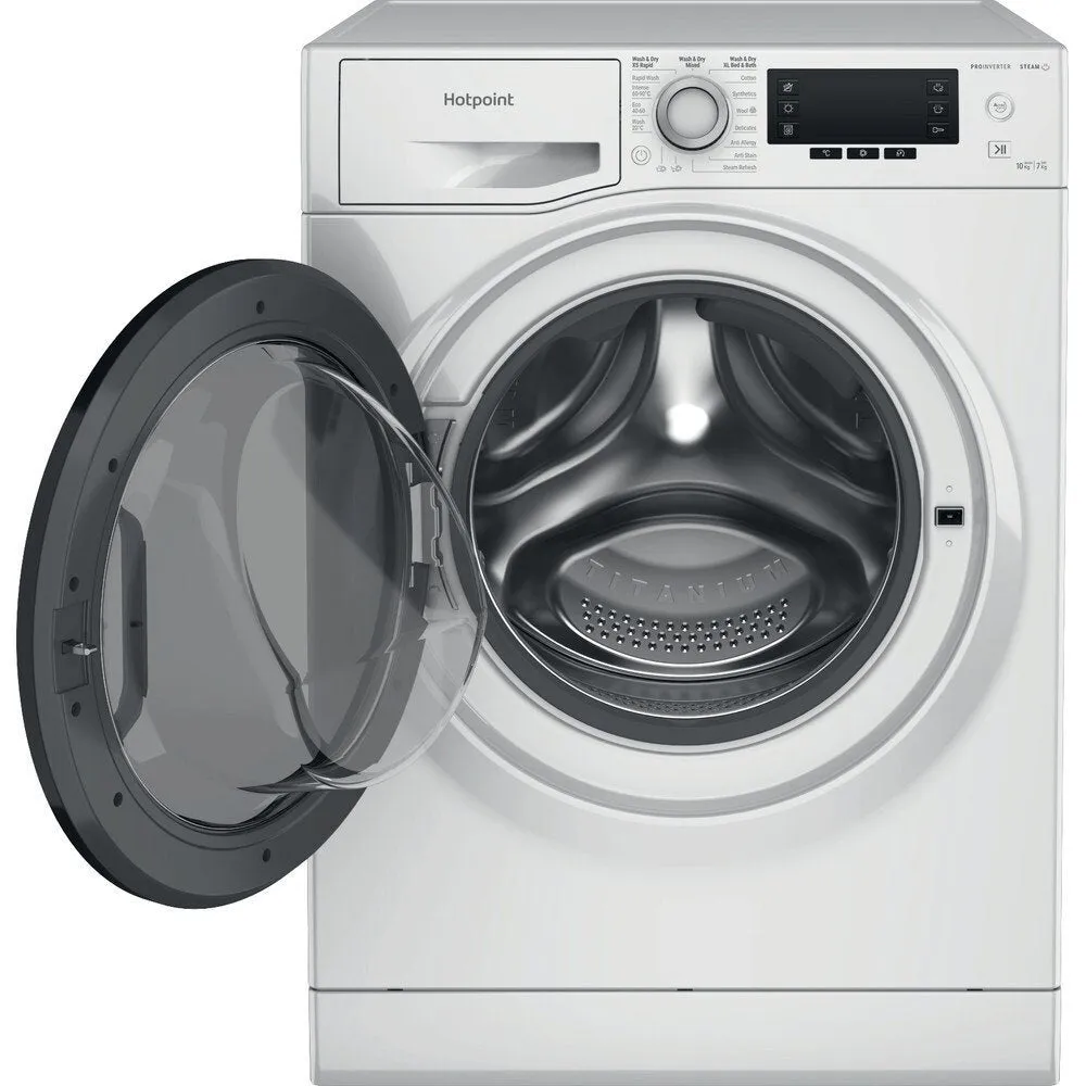 Hotpoint NDD10726DAUK 10 7Kg Washer Dryer With 1400 Rpm, 59.5cm Wide - White