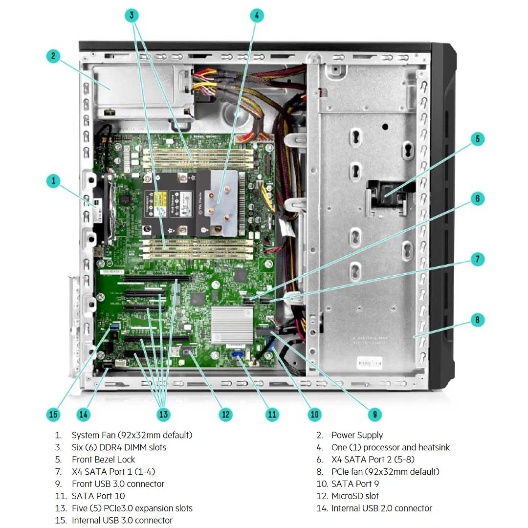 HPE ProLiant ML110 Gen10 8 SFF Server Chassis | 872309-B21