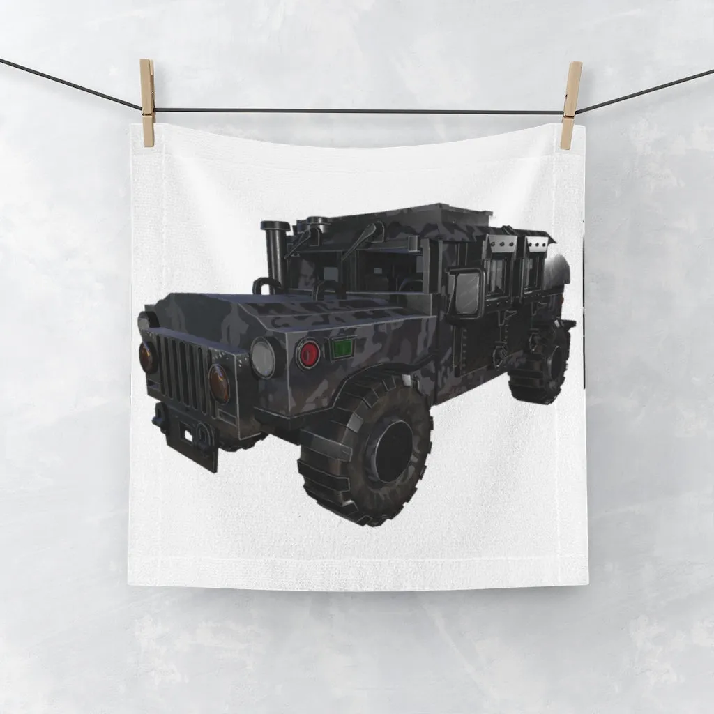 Hummer Vee Vehicle Face Towel