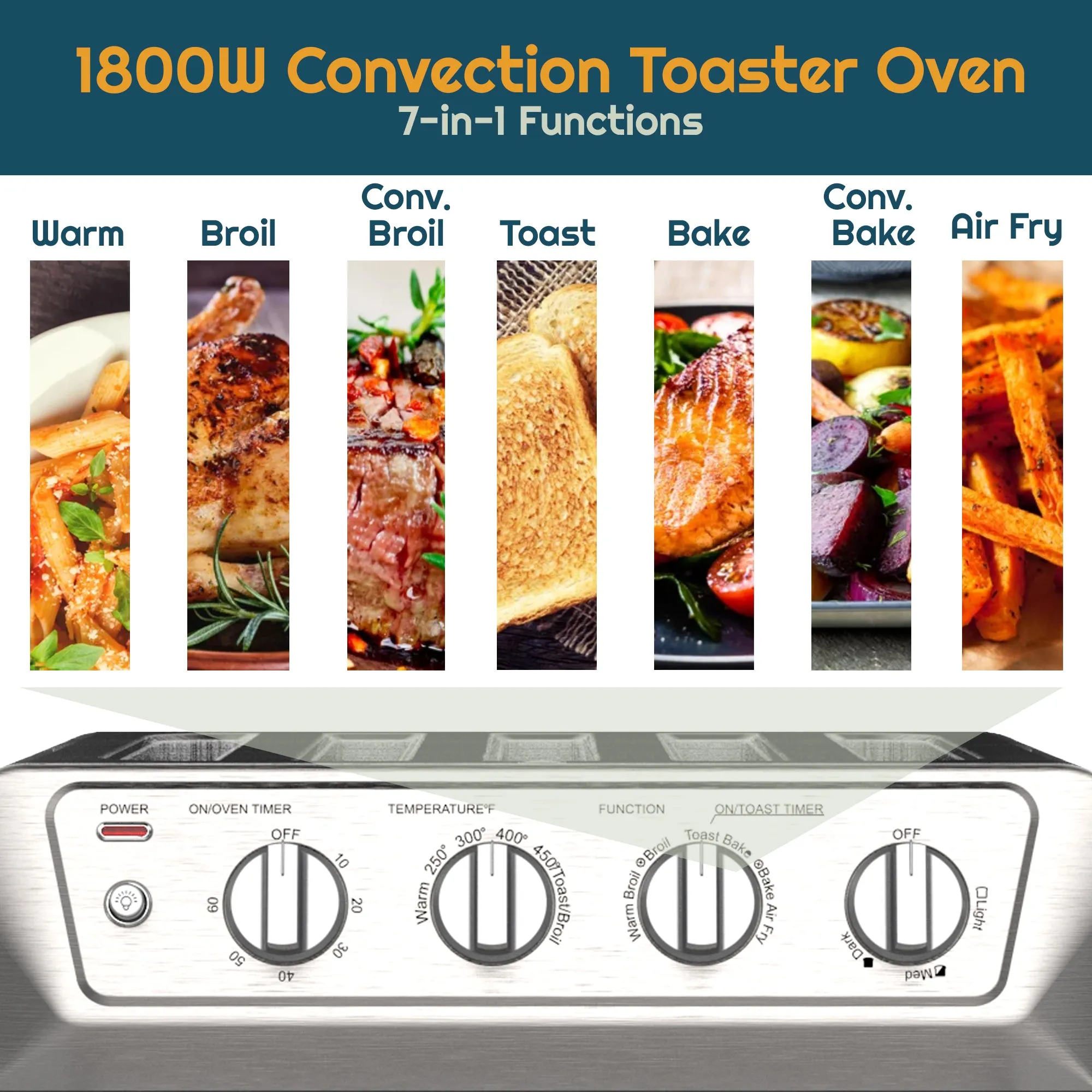 iCucina® Air Fryer Toaster Oven Combo