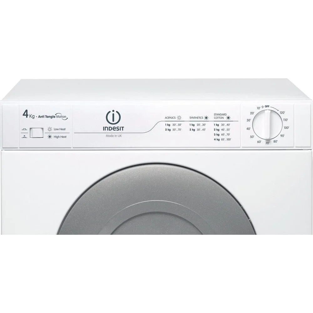 Indesit NIS41V 4kg Freestanding Front Vented Tumble Dryer - White